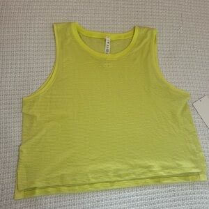 Lululemon NWT Train to Be Tank Neon Yellow Size 12